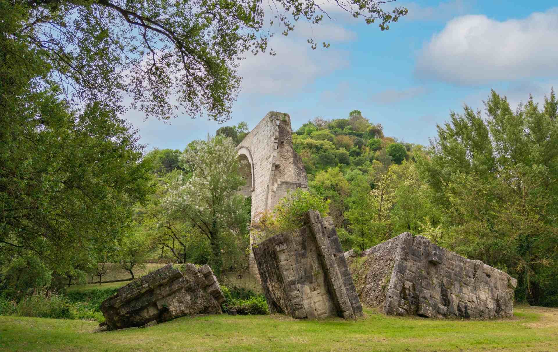 Le rovine del ponte di Augusto. Foto: Comune di Narni