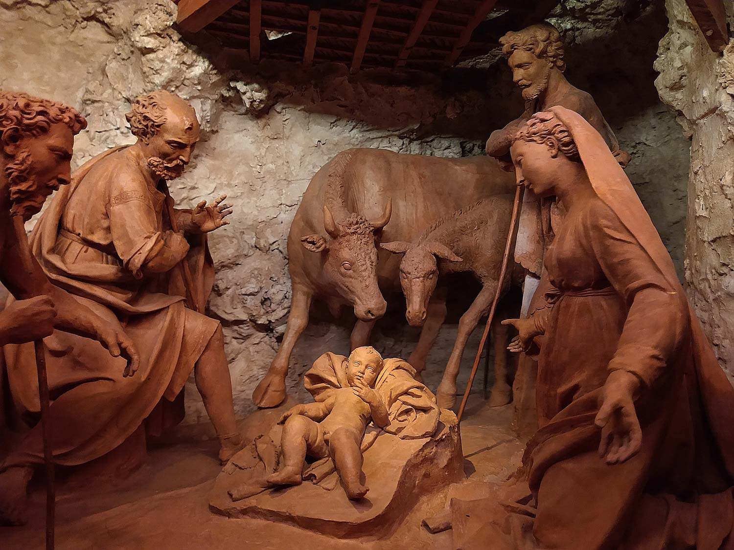 Antonio Begarelli, Presepe, dettaglio