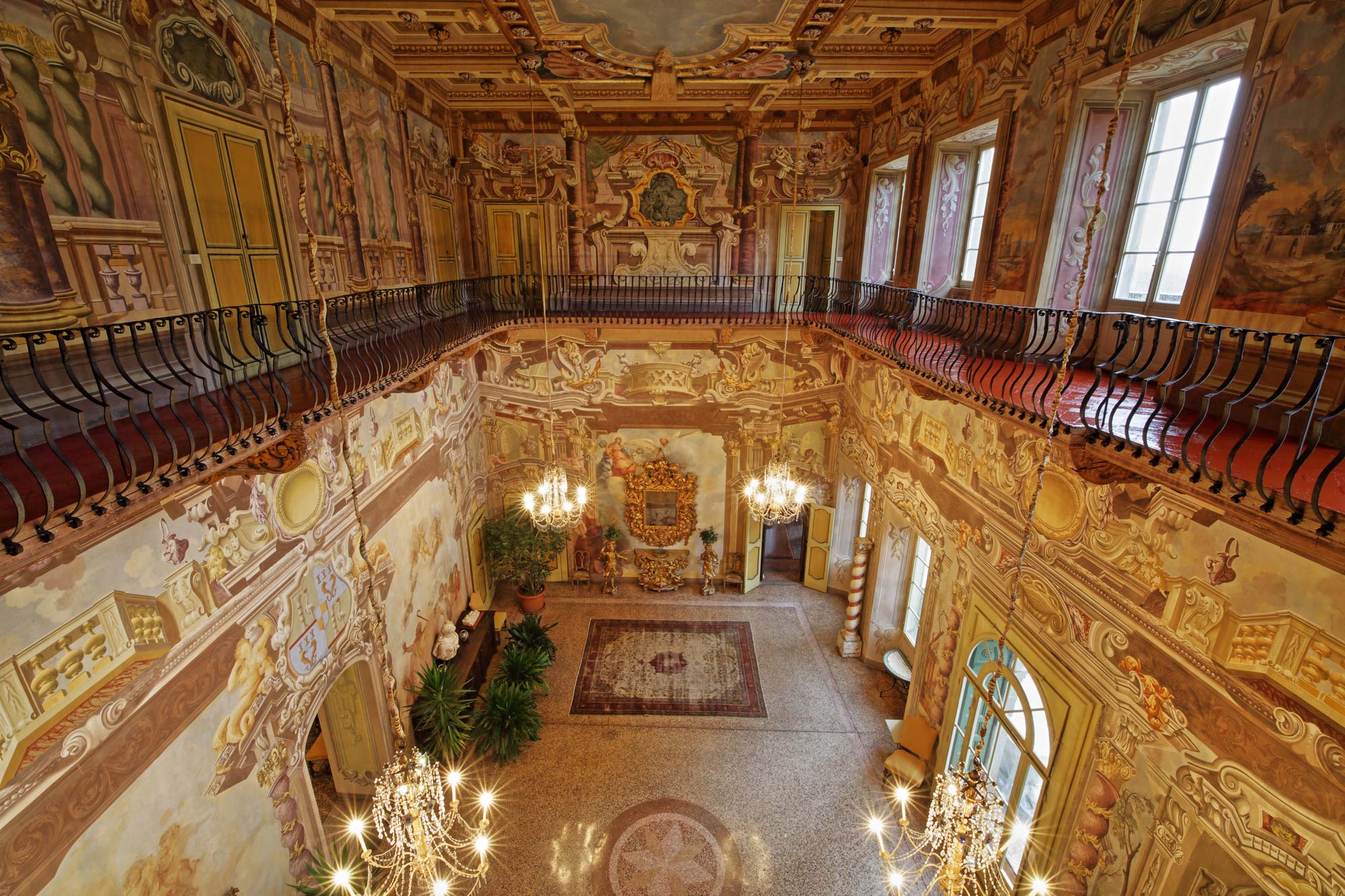 Salone di Villa Dosi. Foto di Federico Andreini
