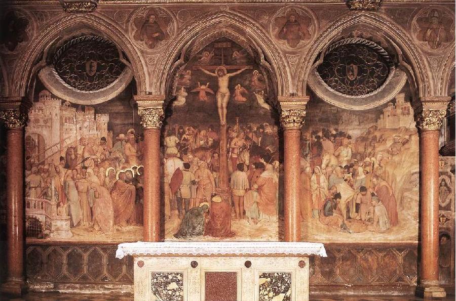 Altichiero da Zevio, Crocifissione (1376-1379; affresco; Padova, Basilica di Sant'Antonio)
