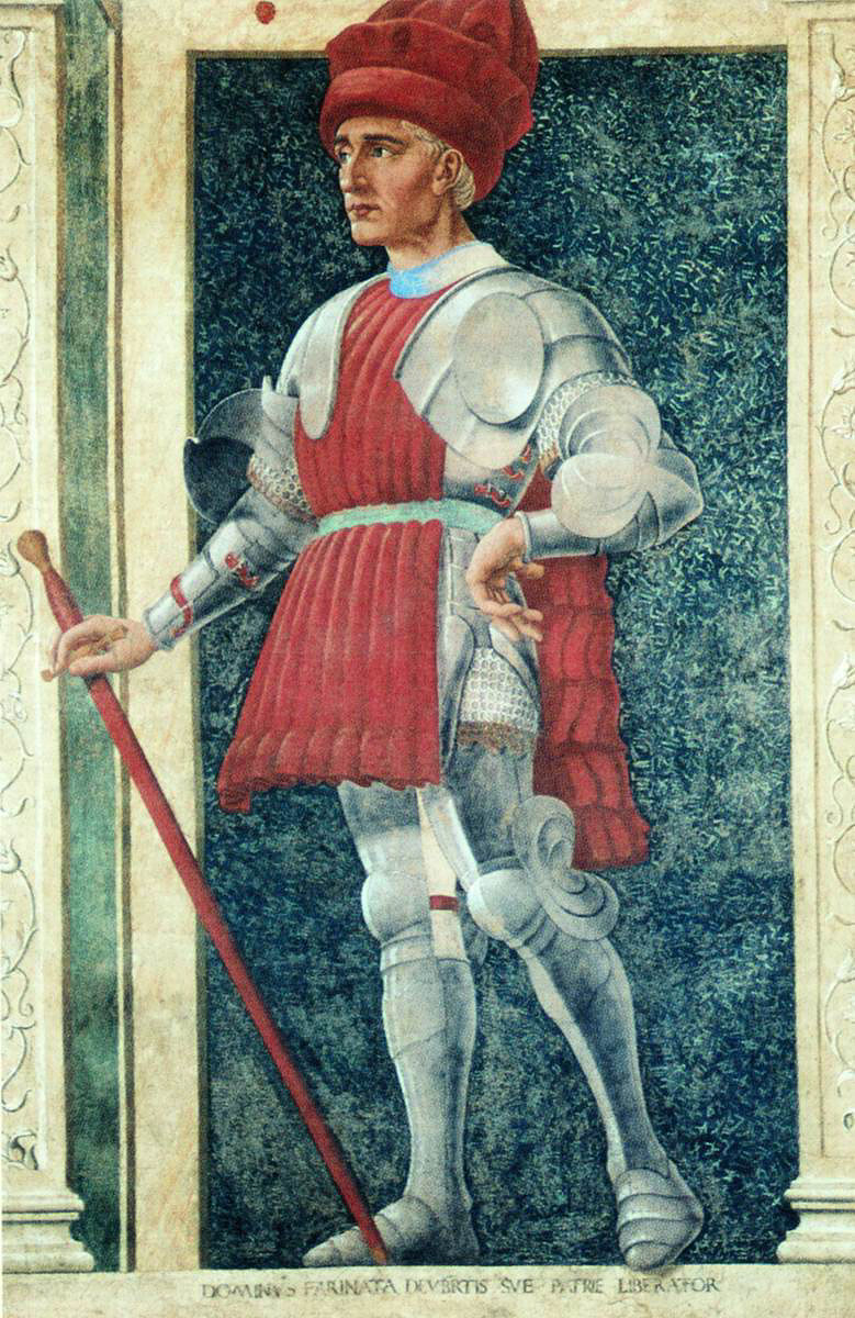 Andrea del Castagno, Farinata degli Uberti (1449-1451; affresco strappato; Firenze, Gallerie degli Uffizi)
 Andrea del Castagno, Farinata degli Uberti (1449-1451; affresco strappato; Firenze, Gallerie degli Uffizi)