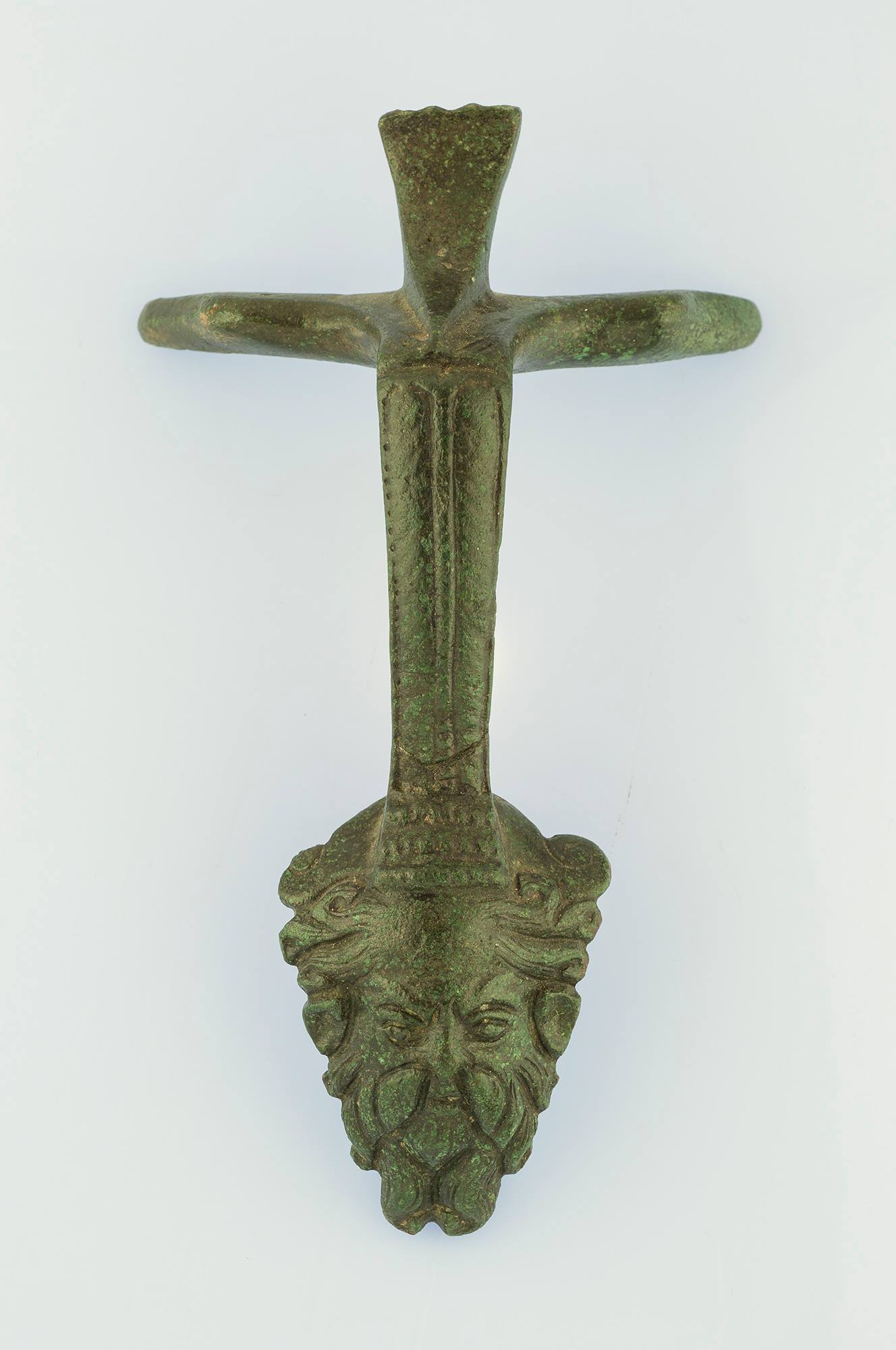 Roman art, Ansa with Silenus (bronze; Nuoro, Museo Archeologico Nazionale)