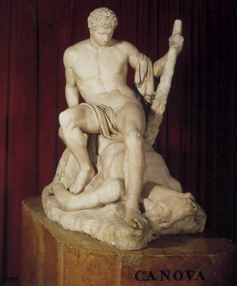 Antonio Canova, Teseo e il Minotauro (1781-1783; marmo, 145,4 x 158,7 x 91,4 cm; Londra, Victoria and Albert Museum)
