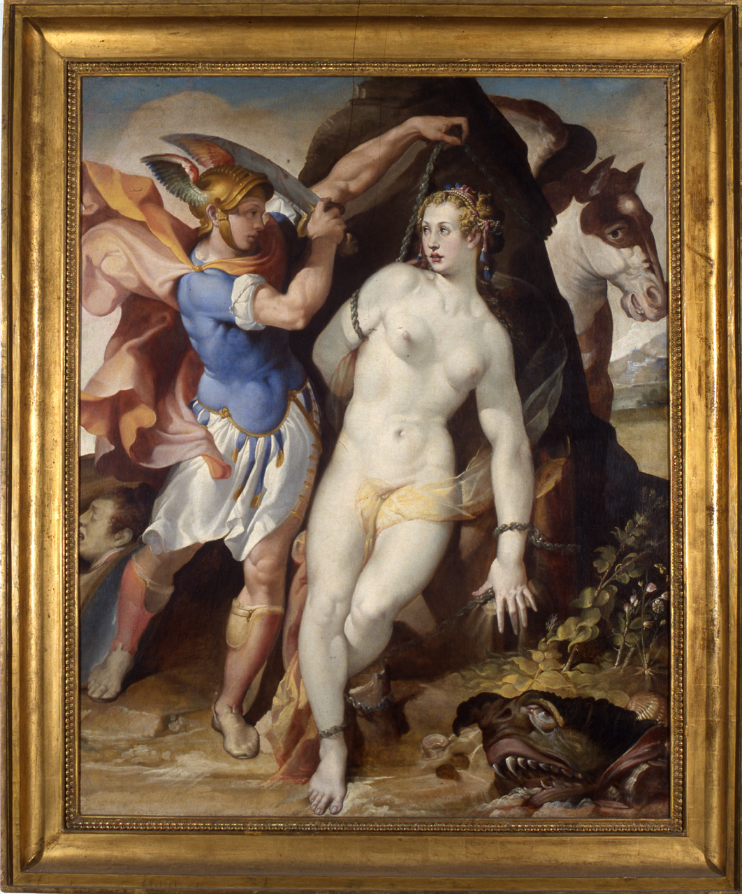 Bartolomeo Passerotti, Perseo e Andromeda (1575-1580; olio su tela, 210 x 174 cm; Torino, Musei Reali, Galleria Sabauda)