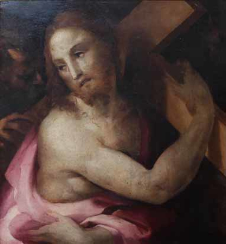 Domenico Beccafumi, Cristo Portacroce (olio su tavola, 62 x 54 cm)