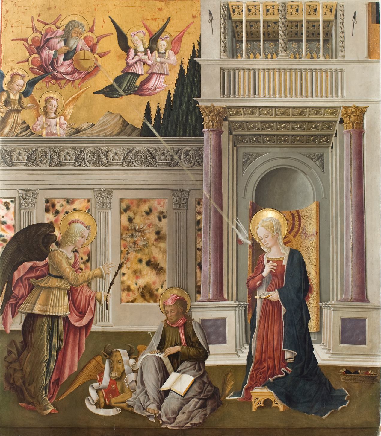 Benedetto Bonfigli, Annunciazione dei Notari (1450-1455; tempera su tavola; Perugia, Galleria Nazionale dell'Umbria)
 Benedetto Bonfigli, Annunciazione dei Notari (1450-1455; tempera su tavola; Perugia, Galleria Nazionale dell'Umbria)