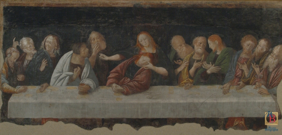 Bernardino Lanino, Ultima Cena  (133 x 274 cm; Vercelli, Museo Borgogna)