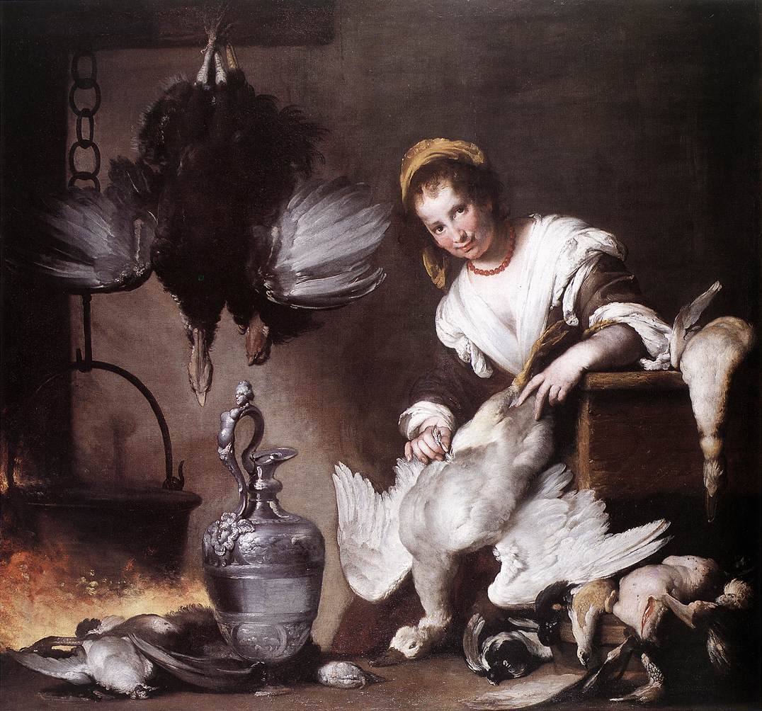 Bernardo Strozzi, La cuoca (1625 circa; olio su tela, 176 x 185 cm; Genova, Palazzo Rosso)
