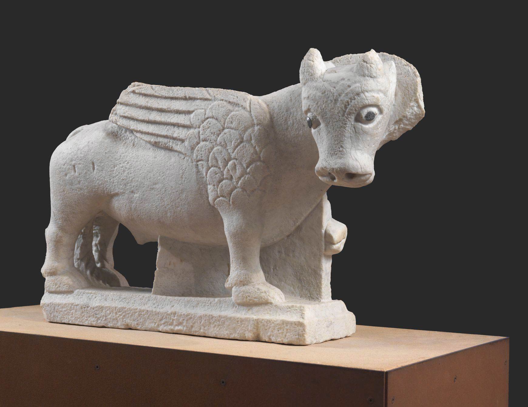 Unknown artist, Winged Ox (13th century; marble; Spoleto, National Museum of the Duchy of Spoleto)