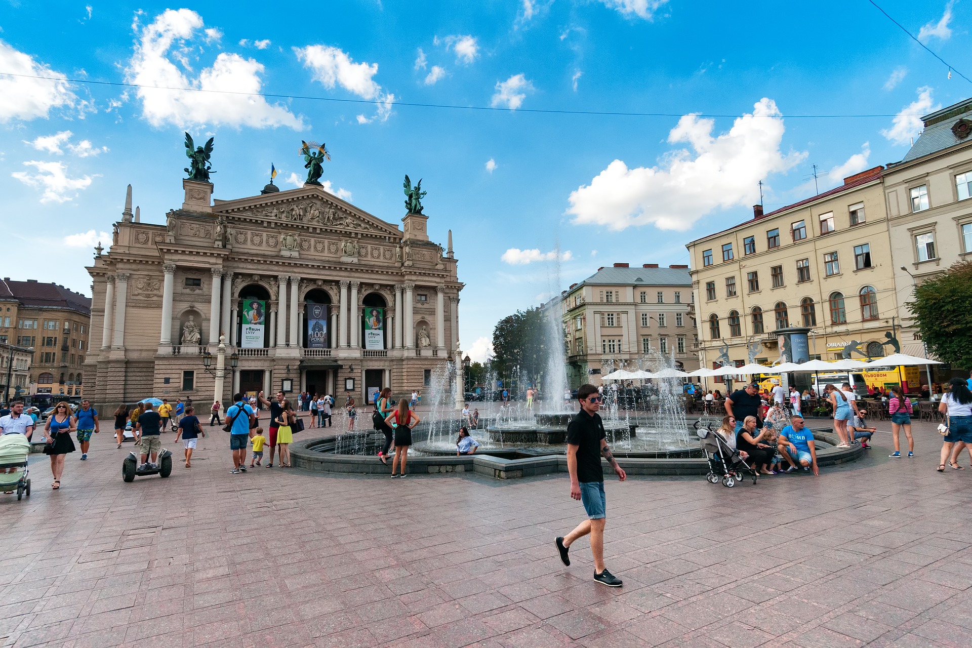 The historical center of Lviv