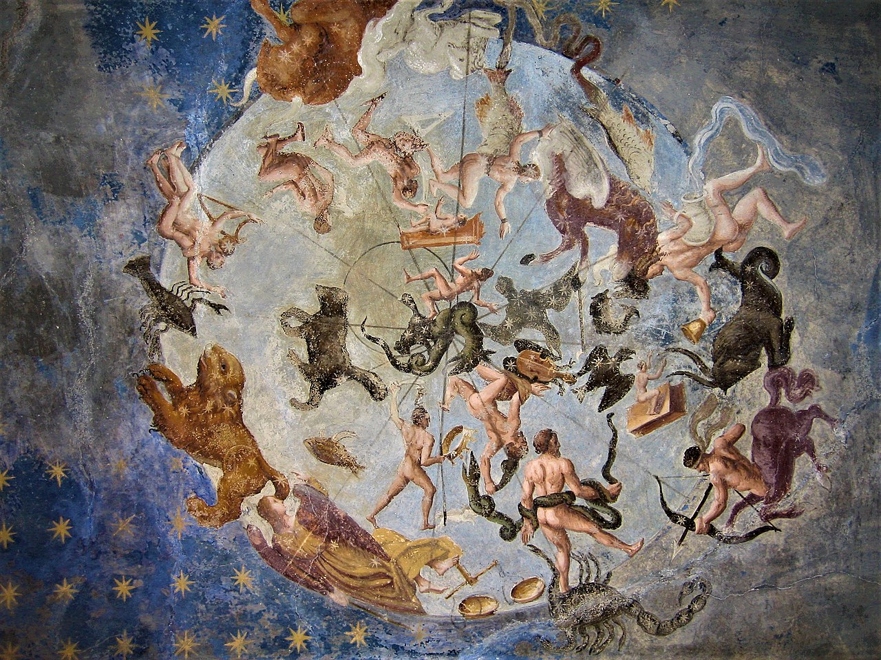 Il cielo boreale negli affreschi di Palazzo Besta a Teglio