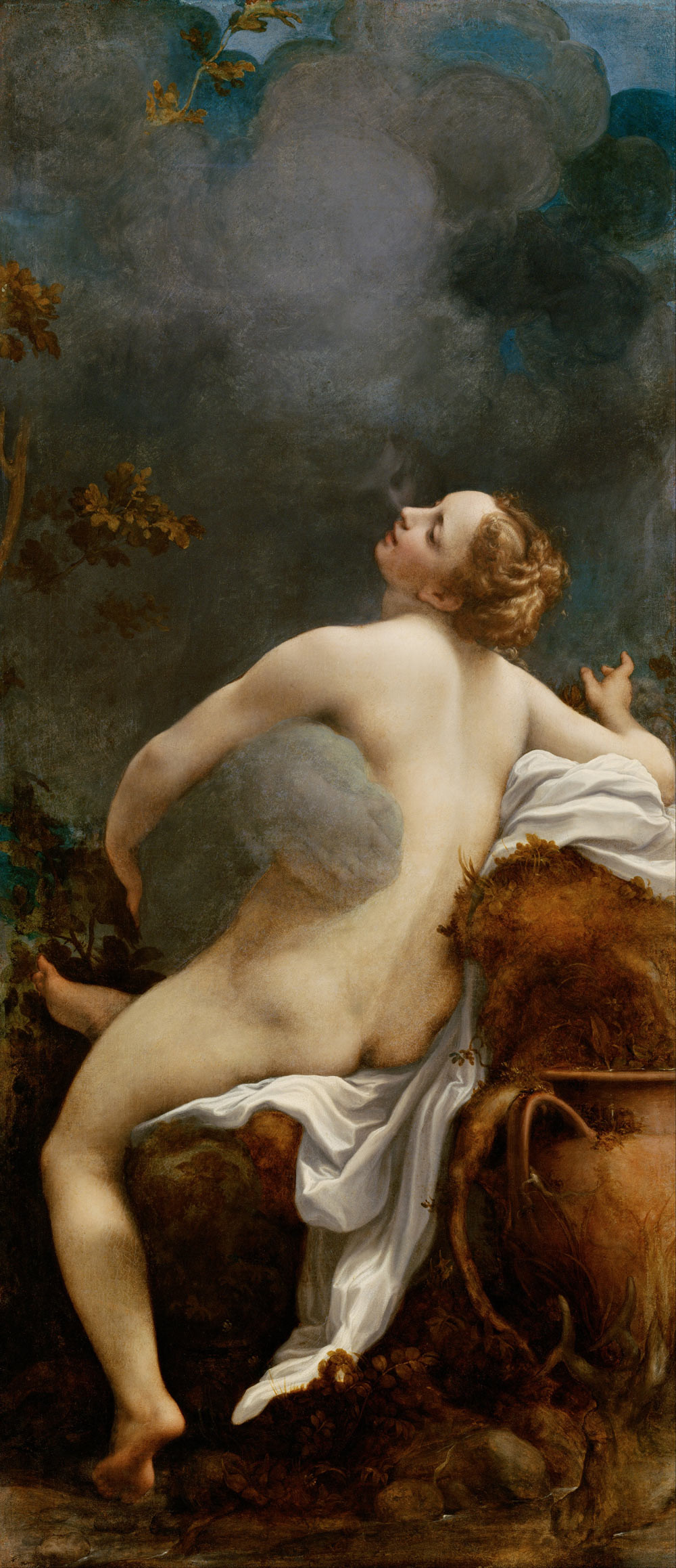 Correggio, Giove e Io (1531-1532; olio su tela, 163 x 74 cm; Vienna, Kunsthistorisches Museum)