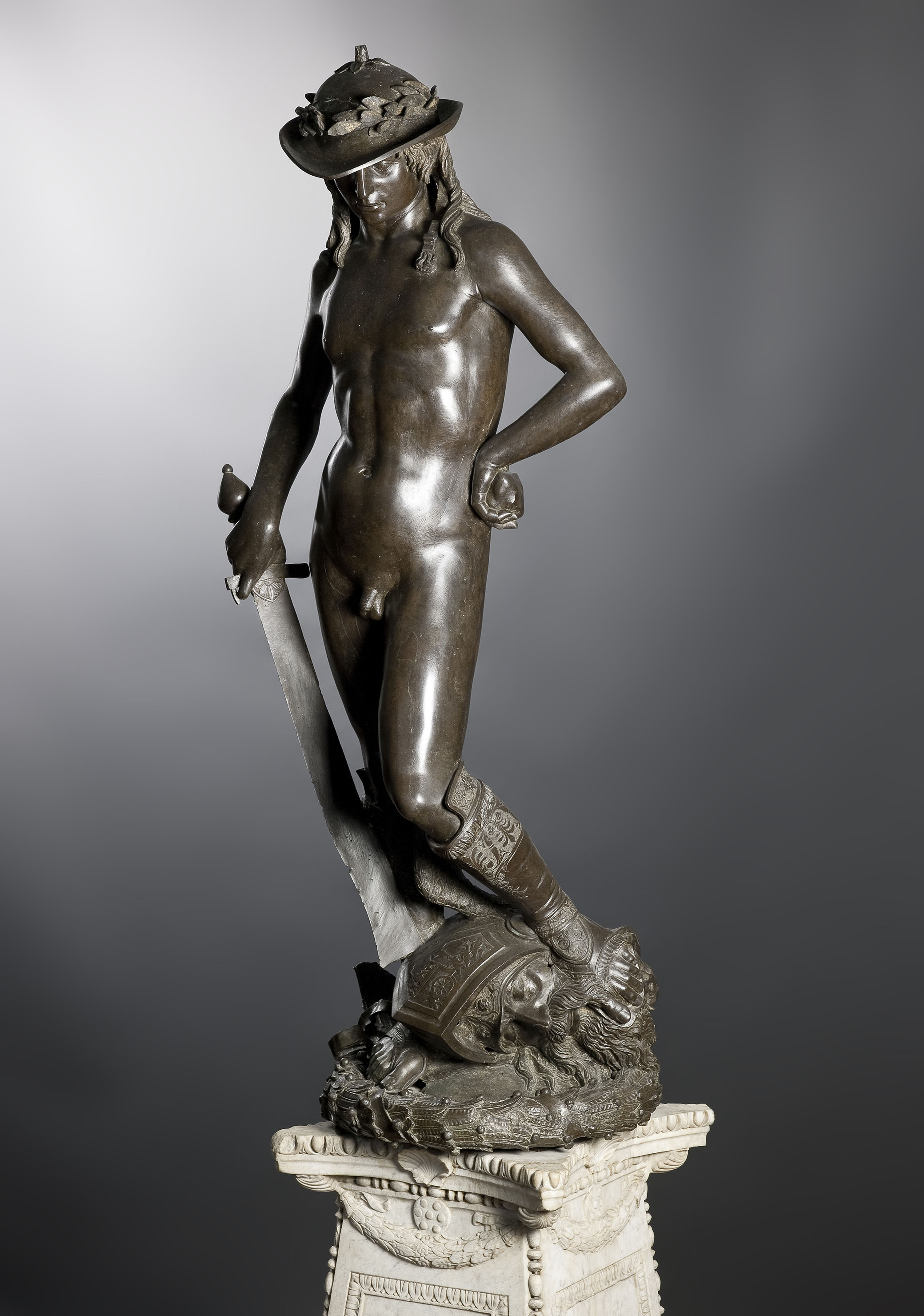 Donatello, David (c. 1430; bronze, height 158 cm; Florence, Museo Nazionale del Bargello)