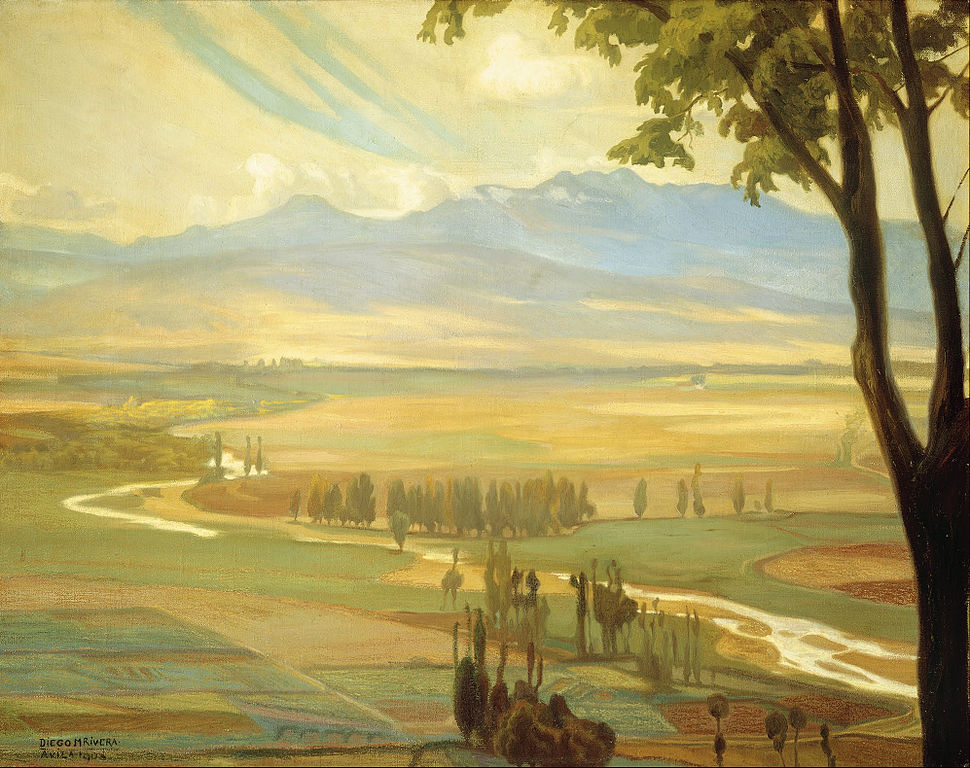 Diego Rivera, Avila Morning (1908; olio su tela, 97 x 123 cm; Città del Messico, Museo Nacional de Arte)
