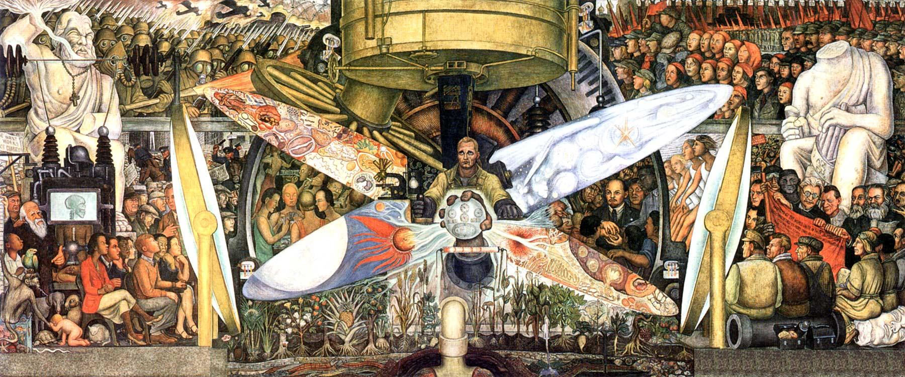 Diego Rivera, L'uomo che controlla l'universo (1934; affresco, 480 x 1145 cm; Città del Messico, Palacio de Bellas Artes) 
