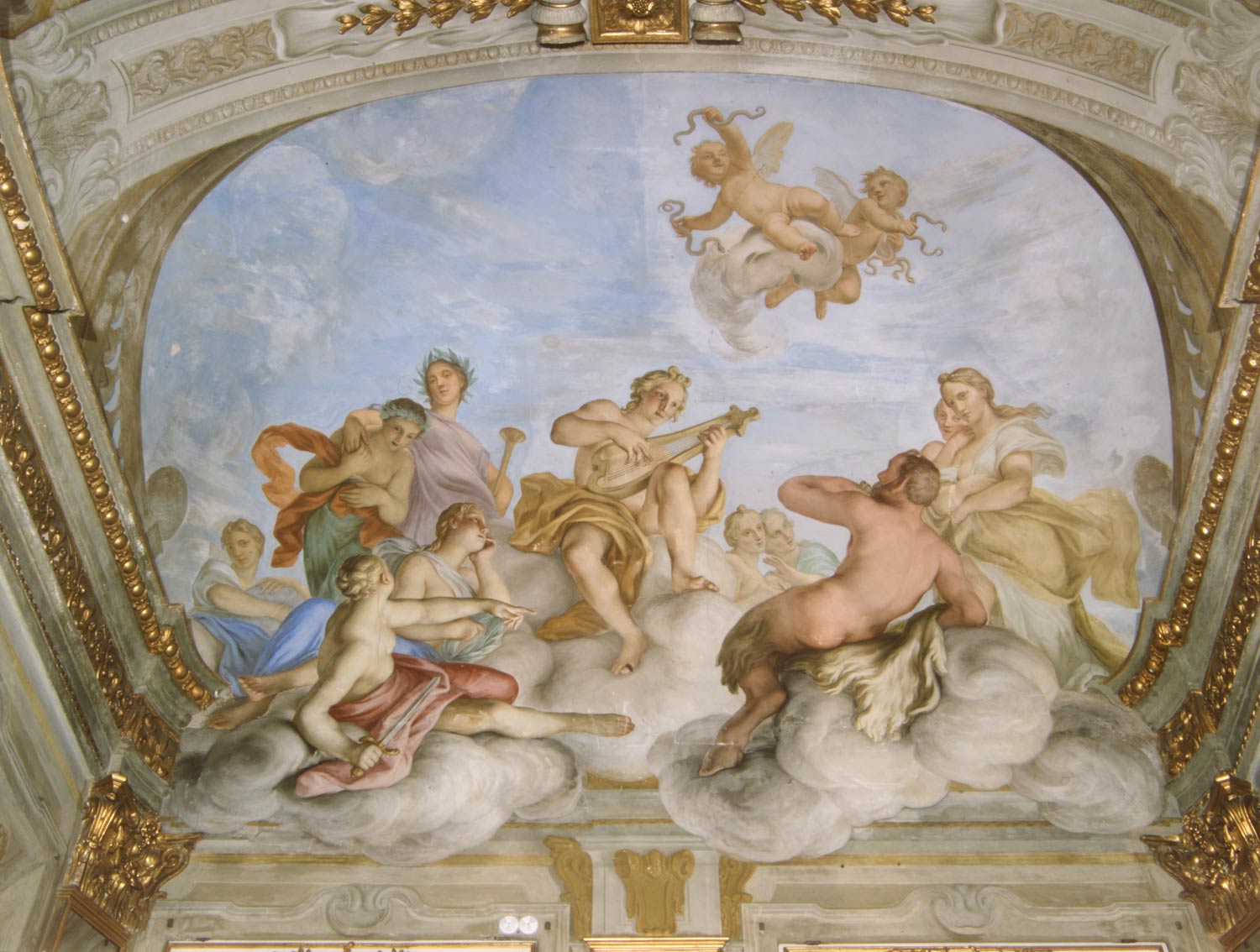 Domenico Parodi, Apollo and Marsyas (1725; fresco; Genoa, Palazzo Reale)