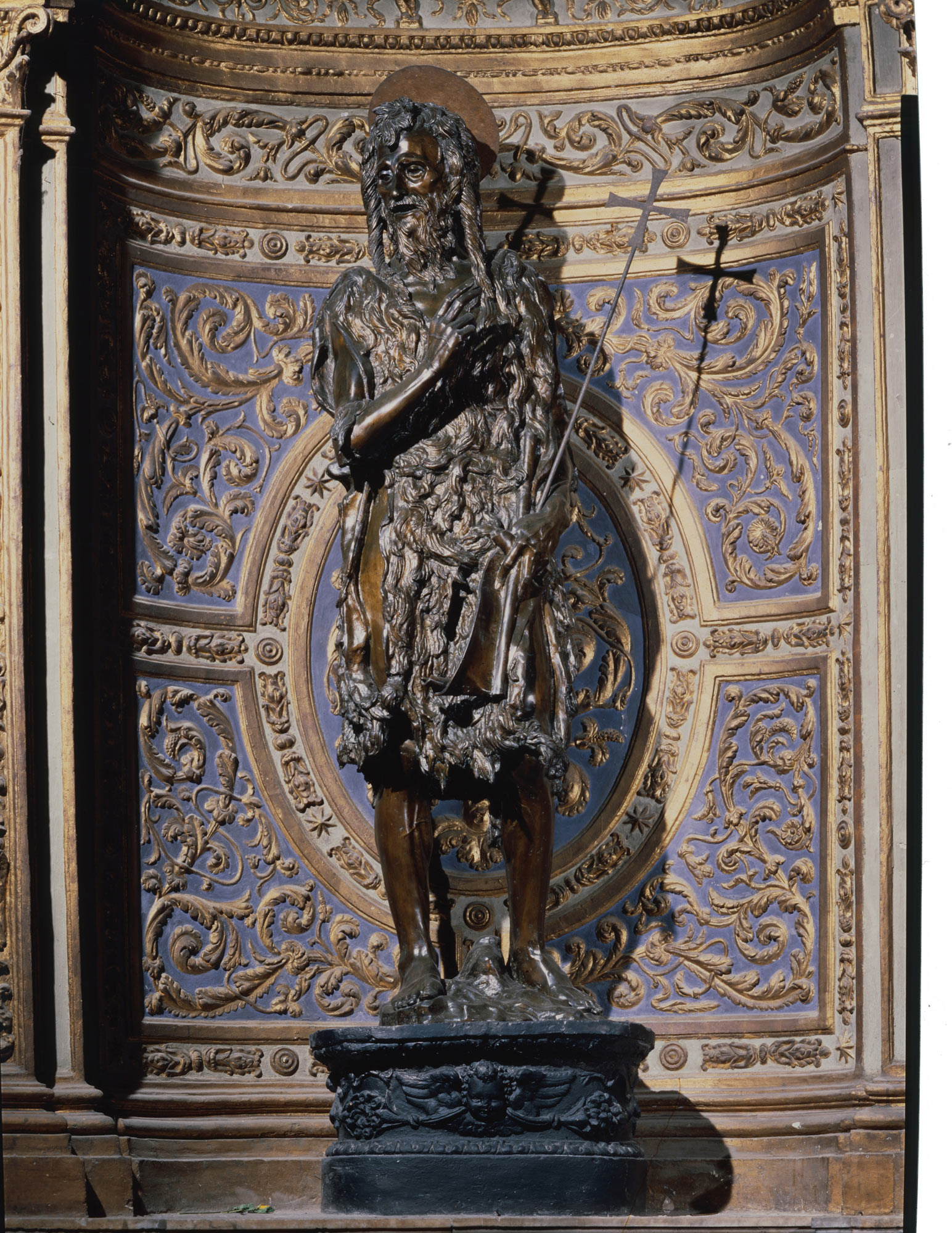Donatello, San Giovanni Battista (1455 circa - 1457; bronzo, altezza 185 cm; Siena, Cattedrale, Cappella del Battista)