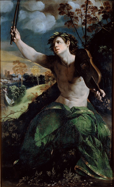 Dosso Dossi, Apollo (1524; olio su tela, 191 x 116 cm; Roma, Galleria Borghese)
