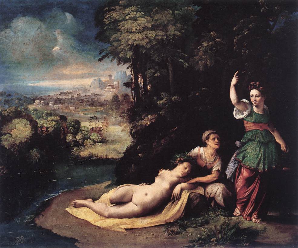 Dosso Dossi, Diana e Callisto (1528 circa; olio su tela; Roma, Galleria Borghese)
