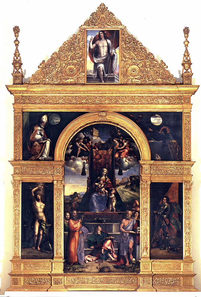 Dosso Dossi e Garofalo, Polittico Costabili (1513; olio su tavola, 960 x 577 cm; Ferrara, Pinacoteca Nazionale)
