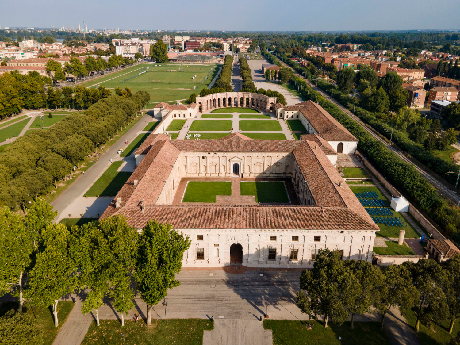 Palazzo Te dall'alto