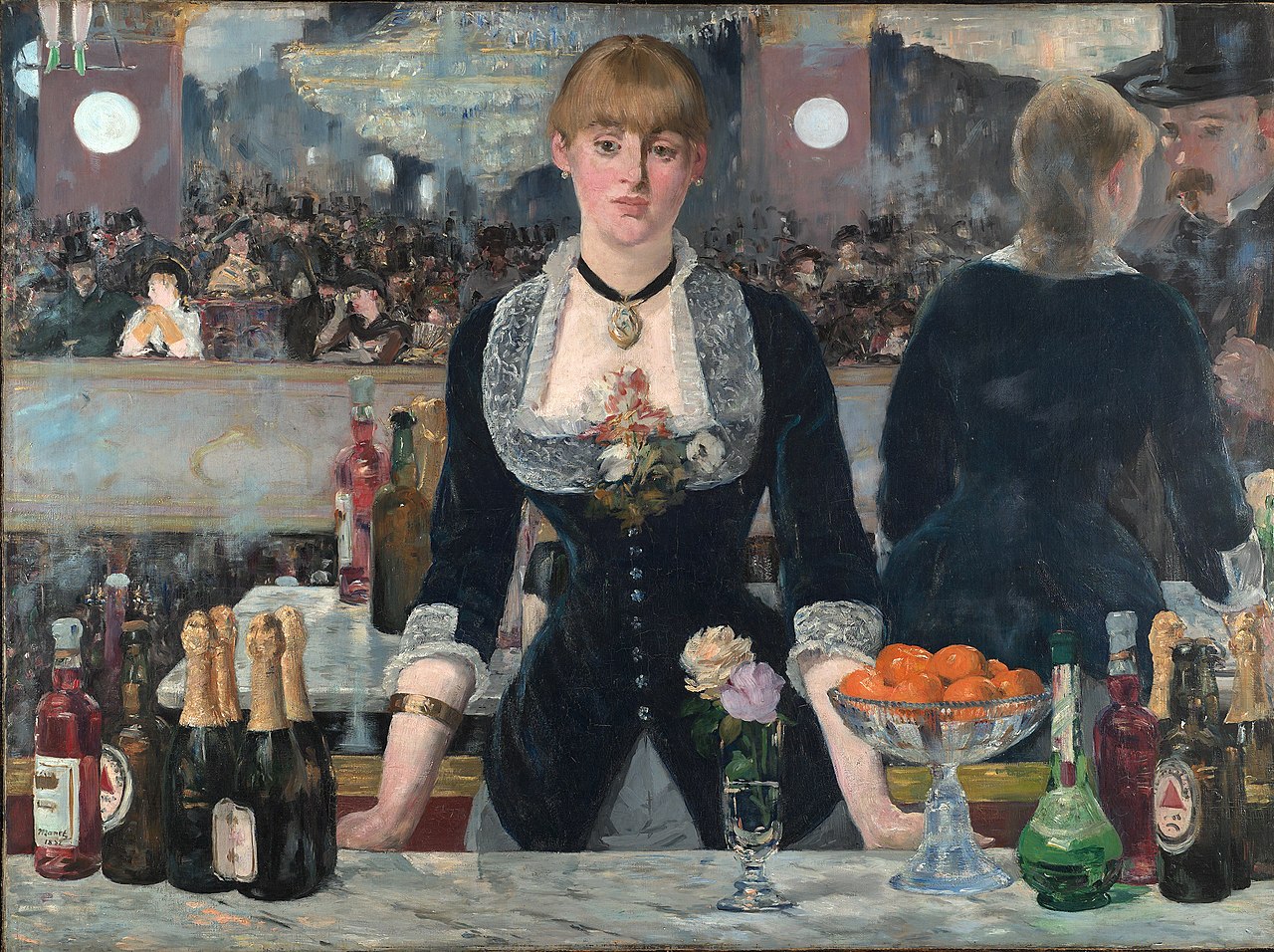 Édouard Manet, Il bar delle Folies Bergère (1881-1882; olio su tela, 96 x 130 cm; Londra, Courtauld Gallery)
