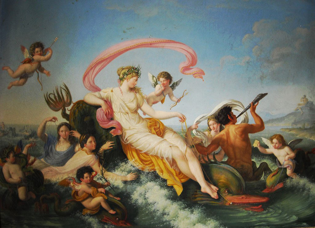 Elie Honoré Montagny, Trionfo di Galatea (1812; olio su tela, 105 x 130 cm; Napoli, Palazzo Reale)