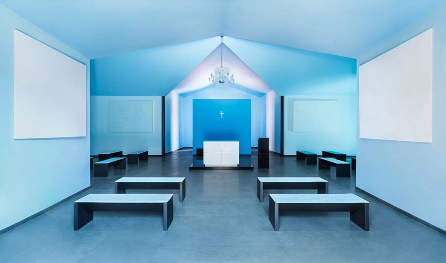 Ettore Spalletti, Cappella della clinica Villa Serena (2016; Città Sant'Angelo, Villa Serena). Foto di Werner Hannappel
 Ettore Spalletti, Cappella della clinica Villa Serena (2016; Città Sant'Angelo, Villa Serena). Foto di Werner Hannappel