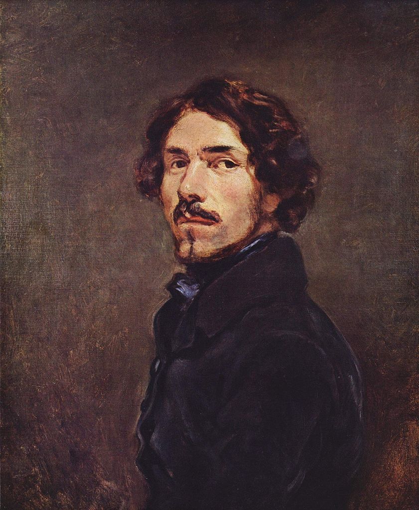 Eugène Delacroix, Autoritratto (1840; olio su tela, 66 x 54 cm; Firenze, Galleria degli Uffizi)
