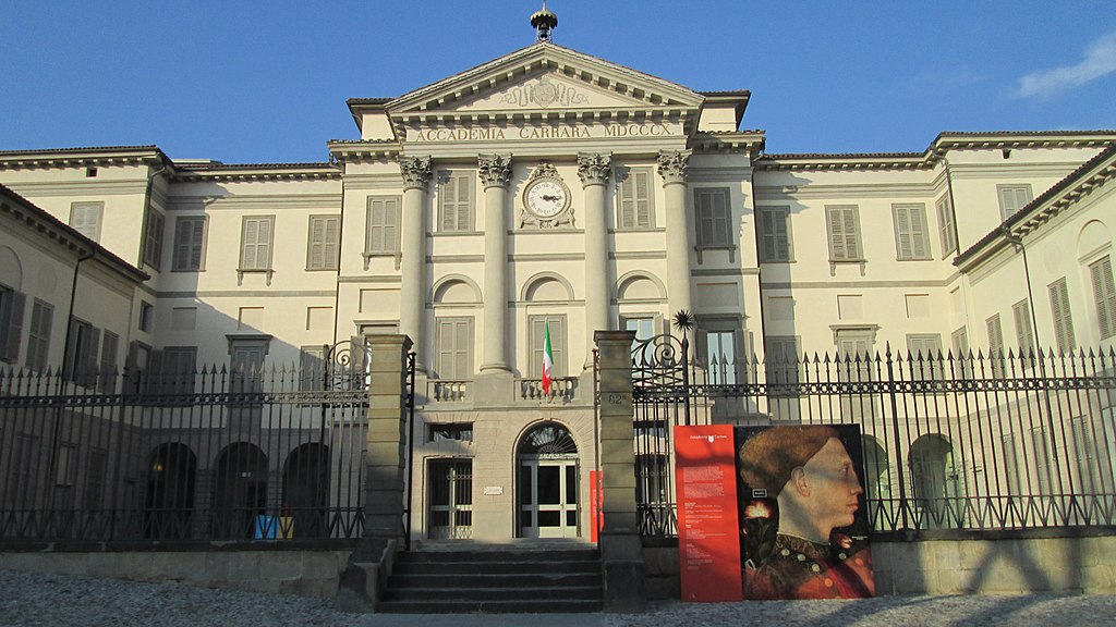 Bergamo, la facciata dell'Accademia Carrara
 Bergamo, la facciata dell'Accademia Carrara