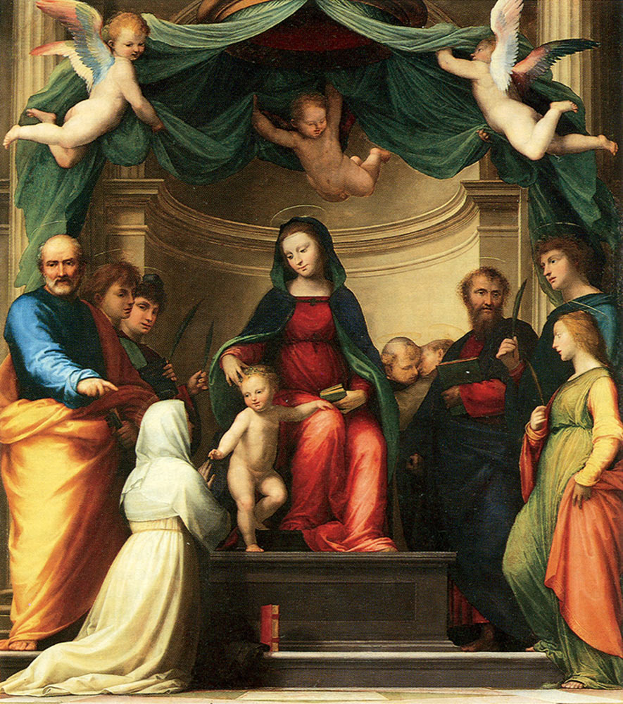 Fra' Bartolomeo, Matrimonio mistico di santa Caterina (1511; olio su tavola, 257 x 218 cm; Parigi, Louvre)
