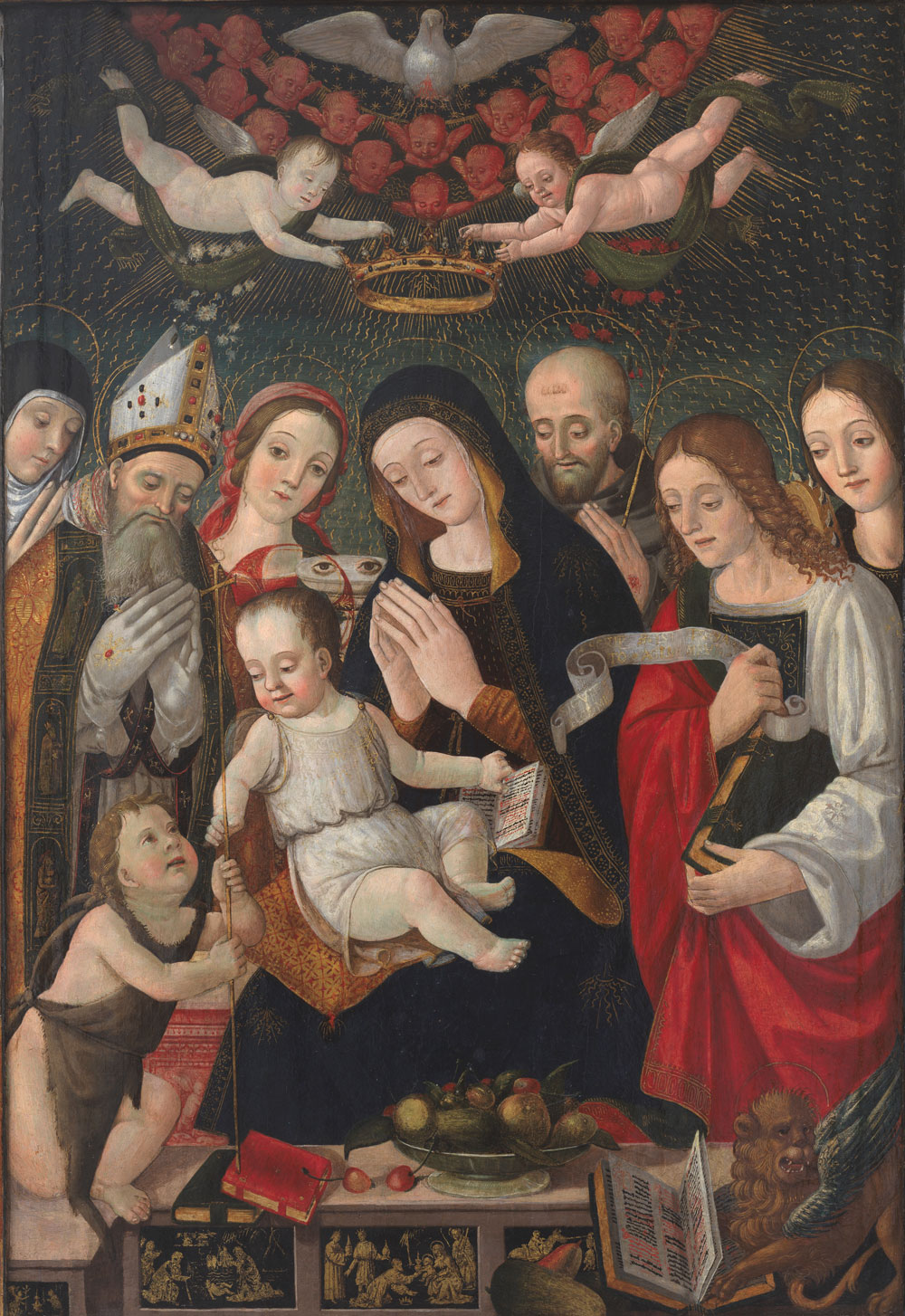 Francesco da Montereale, Madonna con il Bambino e Santi (1505; tempera su tavola; L'Aquila, Museo Nazionale d'Abruzzo)