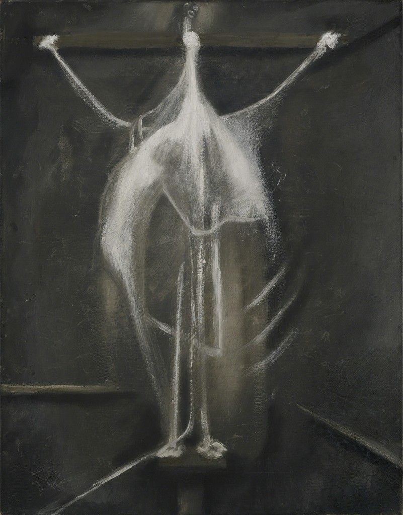 Francis Bacon, Crucifixion (1933; olio su tela, 62 x 48,5 cm; Murderme Collection)

