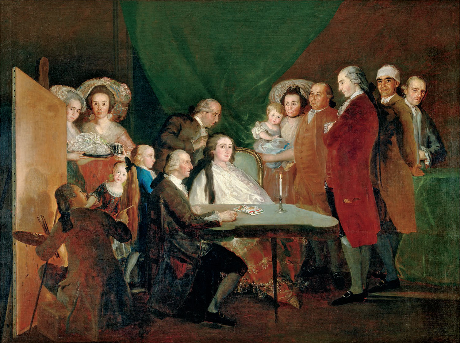 Francisco Goya, La famiglia dell'Infante Don Luis di Borbone (1783; olio su tela, 248 x 330 cm; Traversetolo, Fondazione Magnani Rocca)

