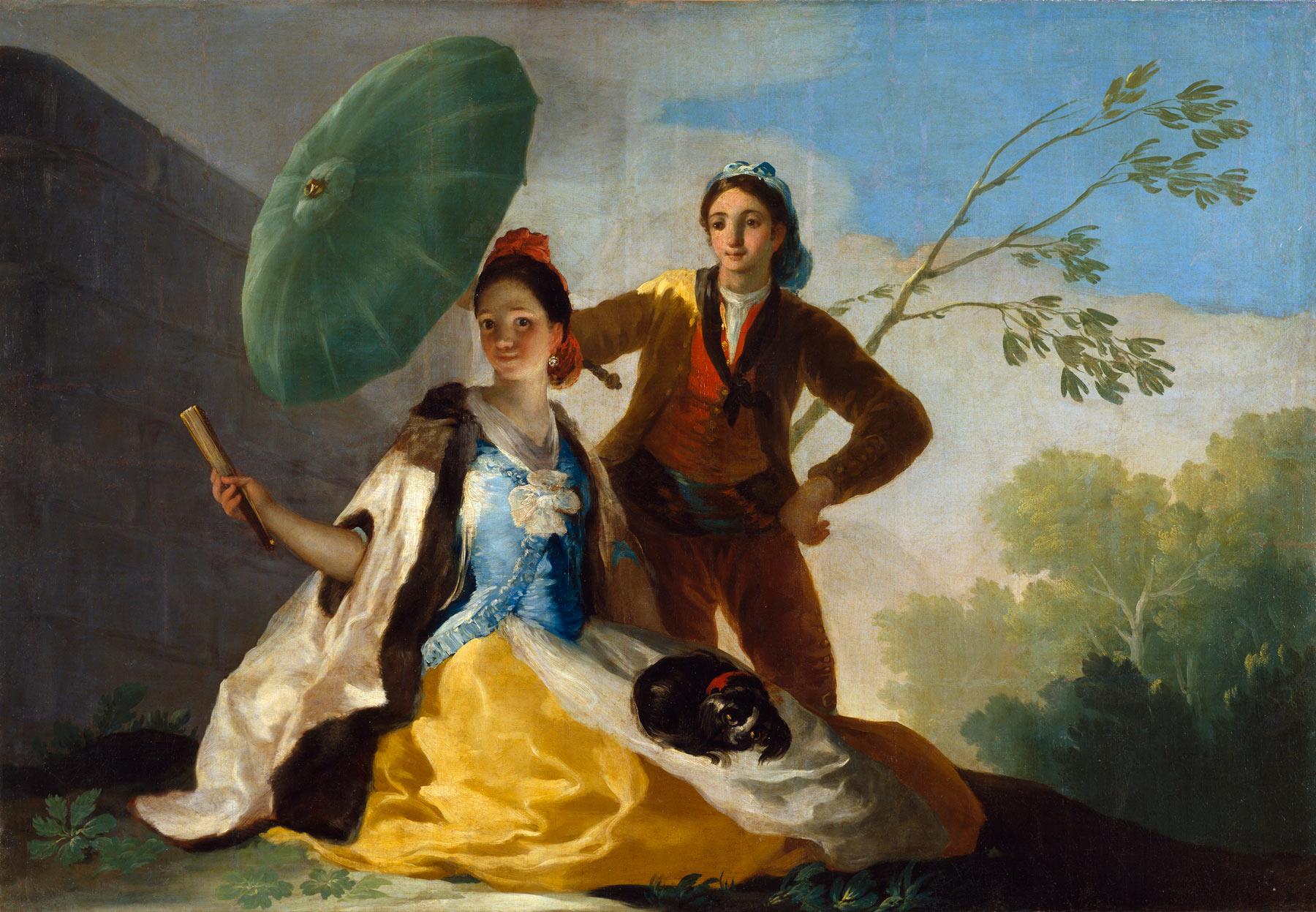 Francisco Goya, Il parasole (1777; olio su tela, 104 x 152 cm; Madrid, Museo del Prado)
