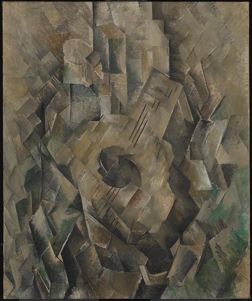 Georges Braque, La mandola (1910; olio su tela, 71,1 x 55,9 cm; Londra, Tate Modern)
