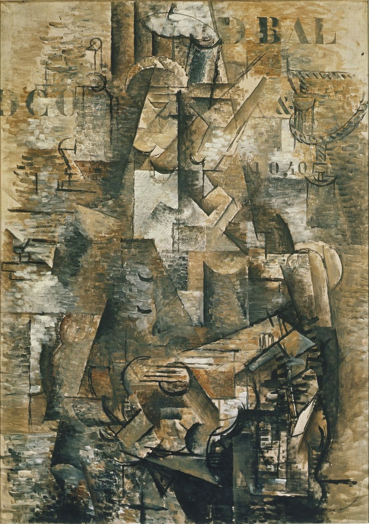 Georges Braque, Le Portugais (1911; olio su tela, 116,7 x 81,5 cm; Basilea, Kunstmuseum)
