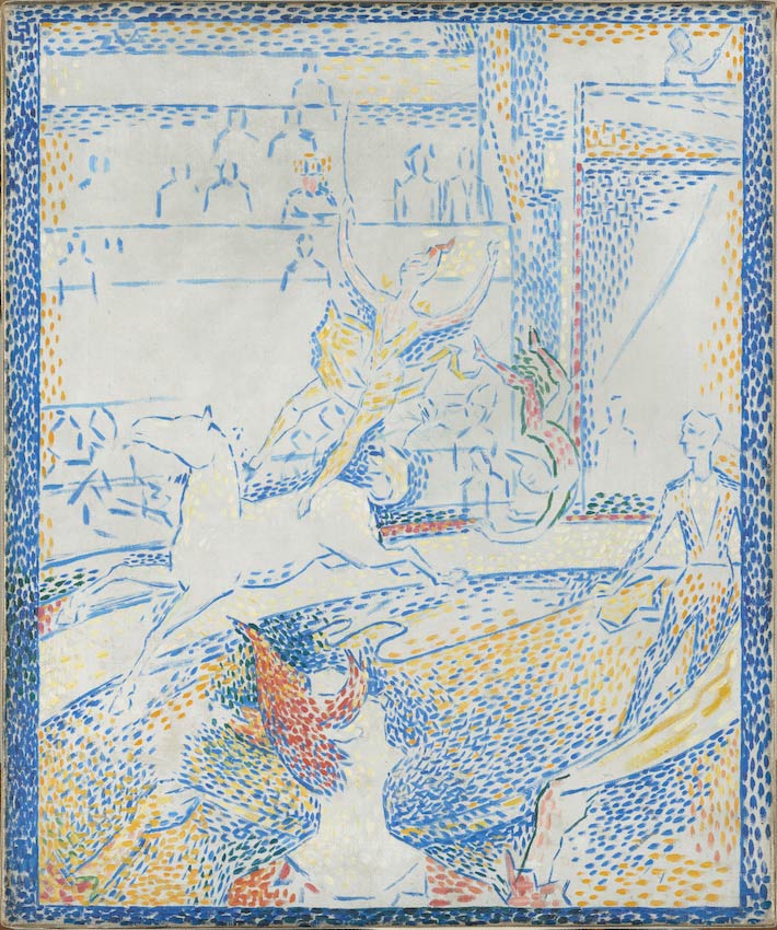 Georges Seurat, Studio definitivo per Il circo (1891; olio su tela, 55 x 46 cm; Parigi, Musée d'Orsay)
 Georges Seurat, Studio definitivo per Il circo (1891; olio su tela, 55 x 46 cm; Parigi, Musée d'Orsay)