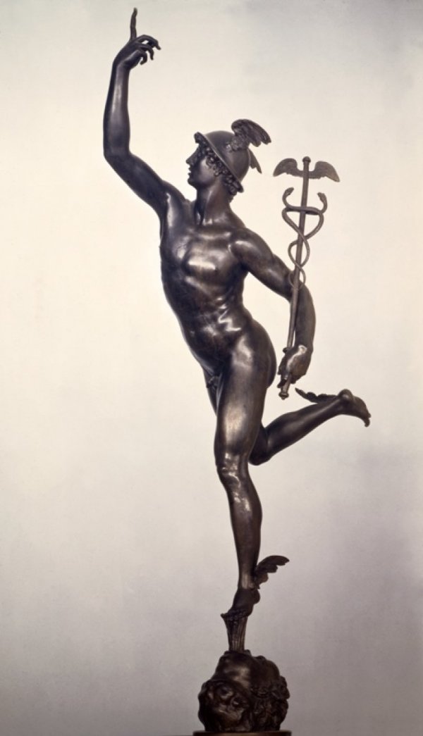 Giambologna, Mercurio (1580; bronzo, altezza 180 cm; Firenze, Museo Nazionale del Bargello)
