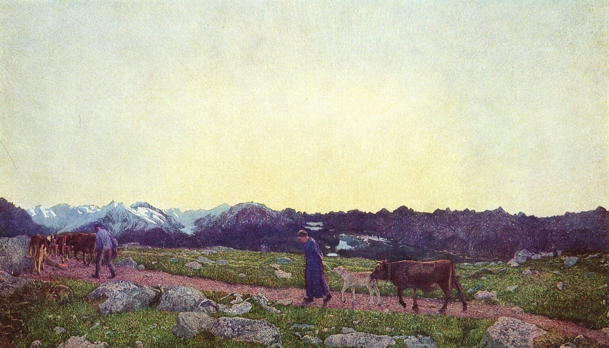 Giovanni Segantini, Trittico delle Alpi, La Natura (1899; olio su tela; Sankt Moritz, Segantini Museum)
