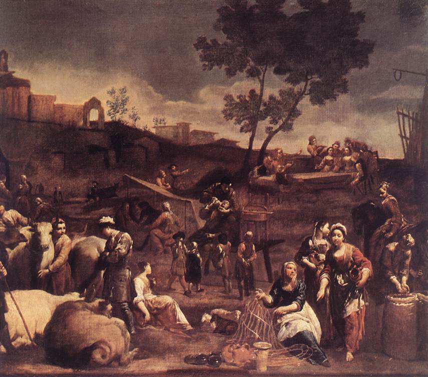 Giuseppe Maria Crespi, Fiera Paesana (1710 circa; Milano, Pinacoteca di Brera)
