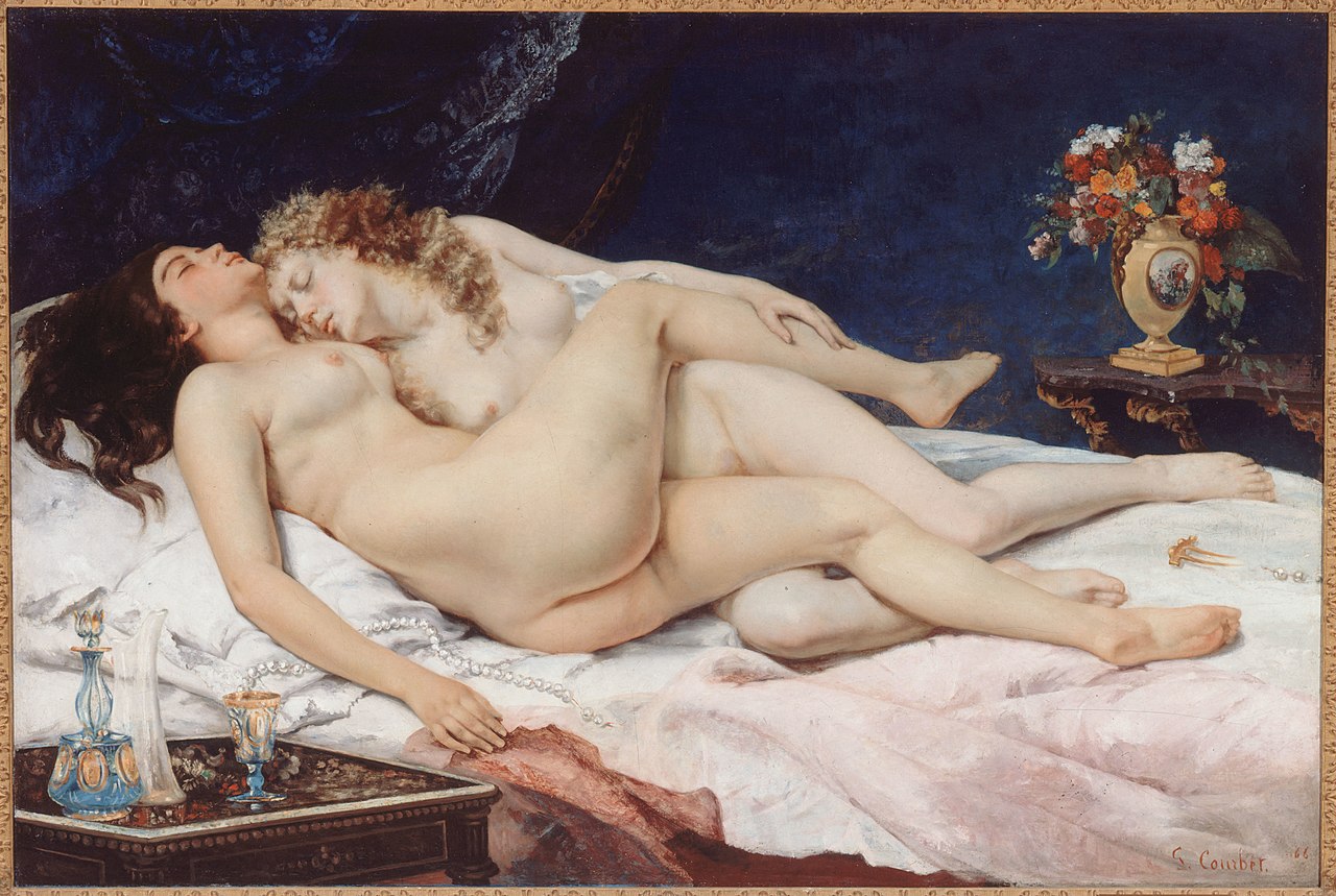 Gustave Courbet, Il sonno (1866; olio su tela, 135 x 200 cm; Parigi, Petit Palais)
 Gustave Courbet, Il sonno (1866; olio su tela, 135 x 200 cm; Parigi, Petit Palais)