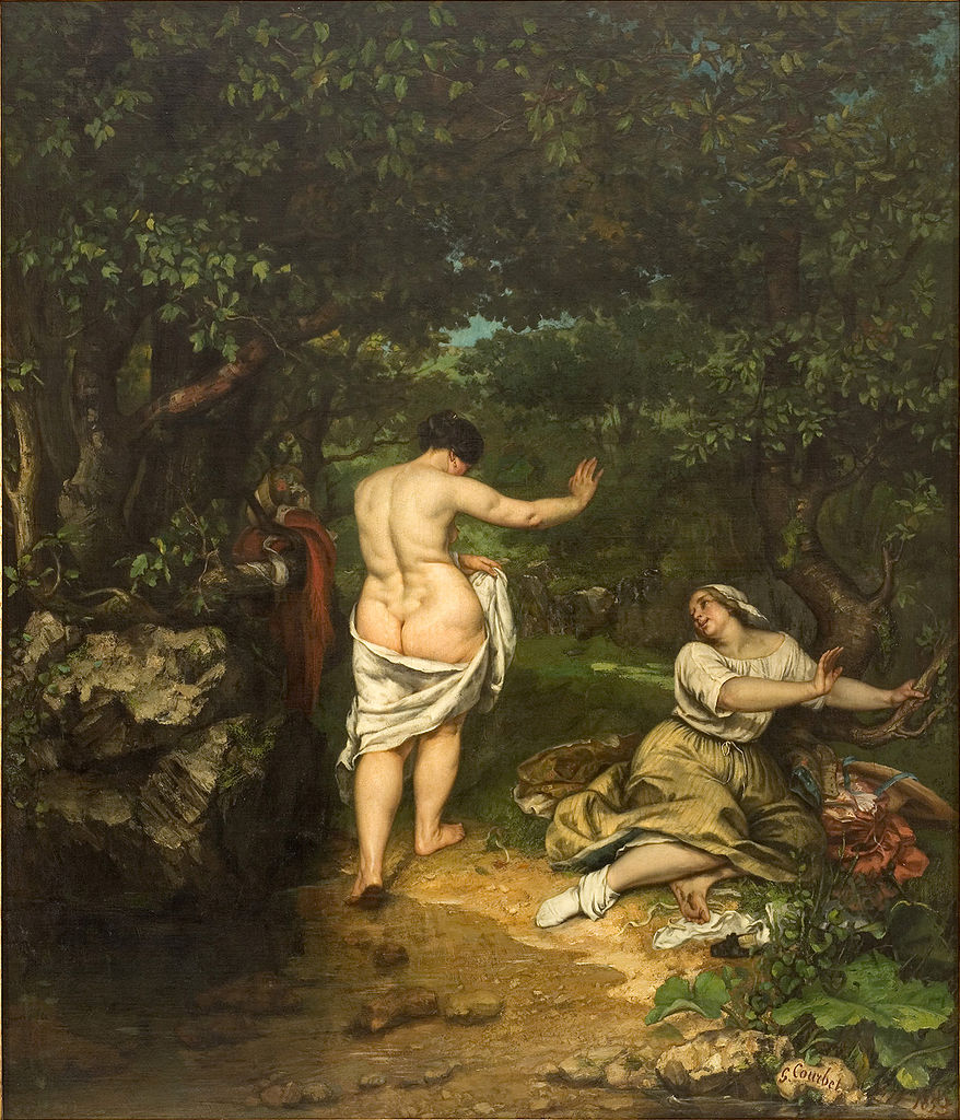 Gustave Courbet, Le bagnanti (1853; olio su tela, 227 x 193 cm; Montpellier, Musée Fabre)
 Gustave Courbet, Le bagnanti (1853; olio su tela, 227 x 193 cm; Montpellier, Musée Fabre)