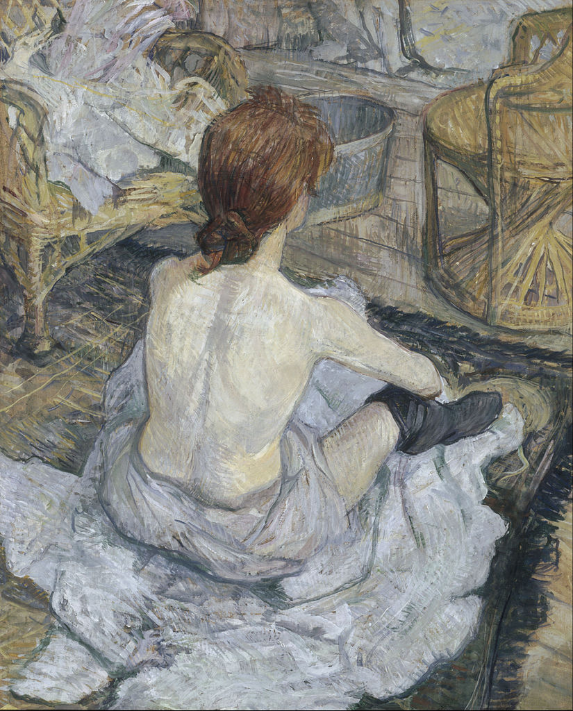 Henri de Toulouse-Lautrec, La Toilette (1893; olio su cartone, 67 x 54 cm; Parigi, Musée d'Orsay)
