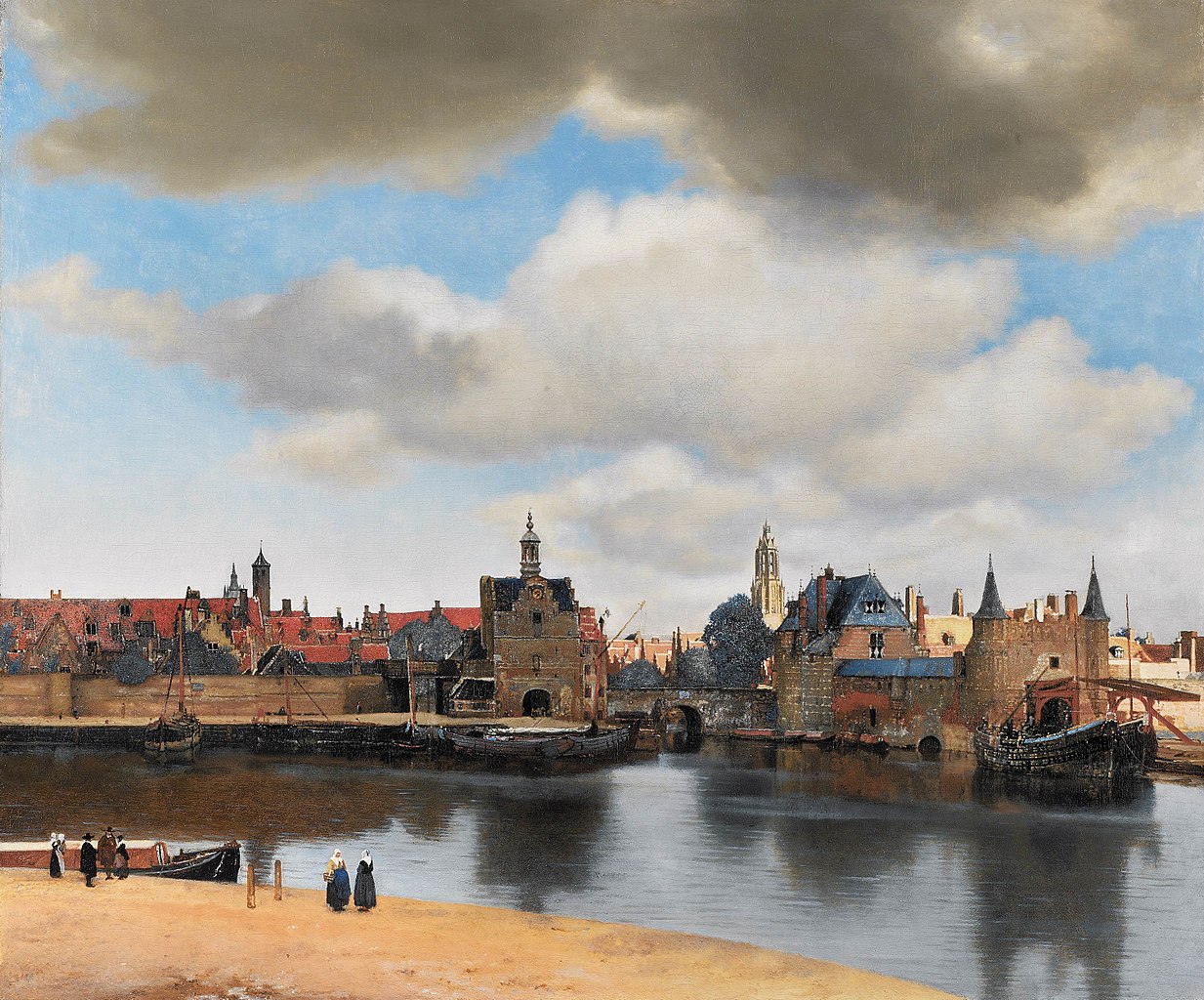 Jan Vermeer, Veduta di Delft (1660-1661 circa; olio su tela, 96,5 x 117,5 cm; L'Aia, Mauritshuis)
 Jan Vermeer, Veduta di Delft (1660-1661 circa; olio su tela, 96,5 x 117,5 cm; L'Aia, Mauritshuis)