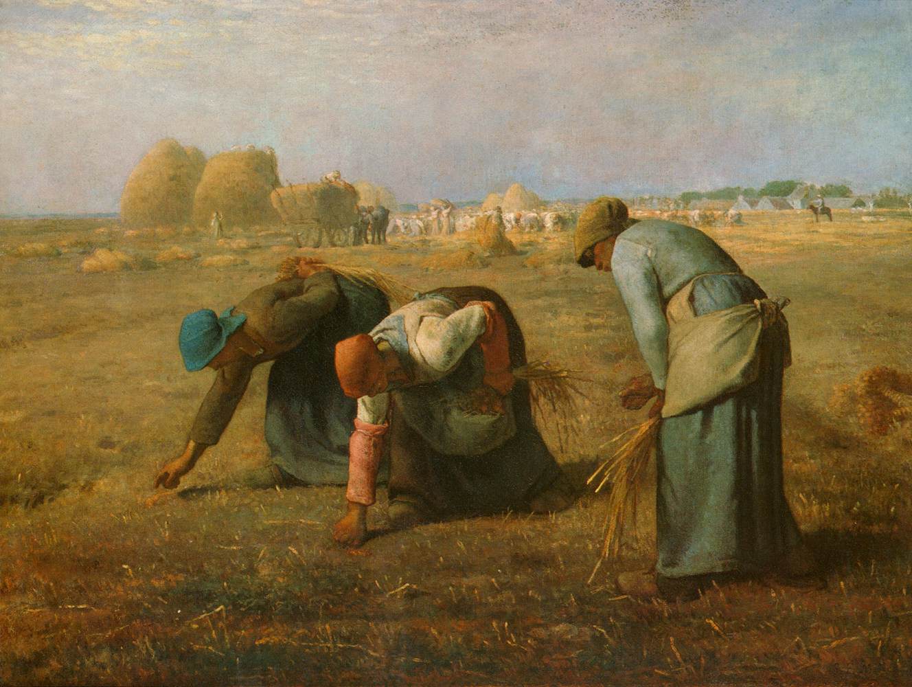 Jean-François Millet, Le spigolatrici (1857; olio su tela, 85,5 x 111 cm; Parigi, Louvre)
 Jean-François Millet, Le spigolatrici (1857; olio su tela, 85,5 x 111 cm; Parigi, Louvre)