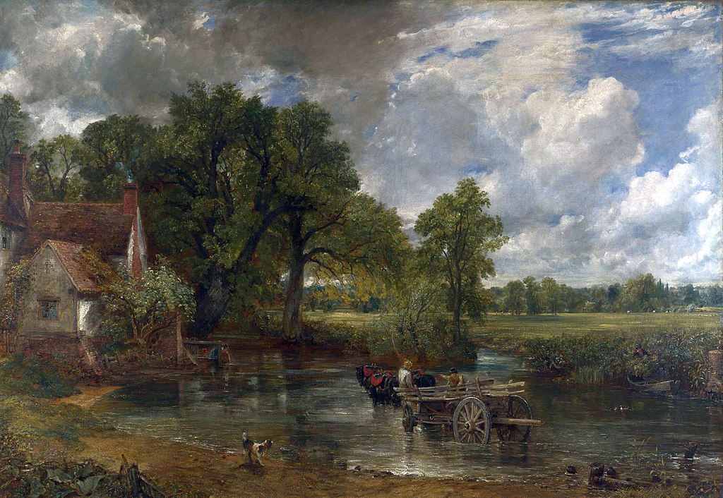 John Constable, Il carro di fieno (1821; olio su tela, 130,2 x 185,4 cm; Londra, National Gallery)
