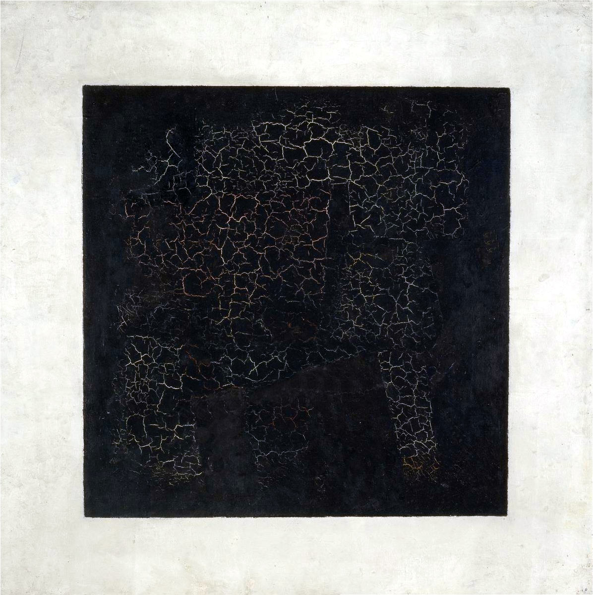 Kazimir Malevi&ccaron;, Quadrato nero (1915; olio su tela, 79,5 x 79,5 cm; Mosca, Galleria Tret'jakov)
