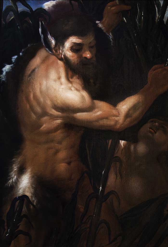 Luca Giordano, Pan e Siringa (seconda metà del XVII secolo; olio su tela; Venafro, Museo Nazionale del Molise - Castello Pandone)