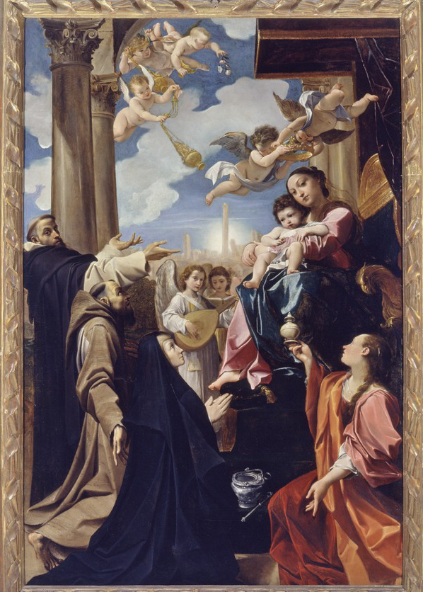 Ludovico Carracci, Pala Bargellini (1588; olio su tela, 282 x 188 cm; Bologna, Pinacoteca Nazionale)
